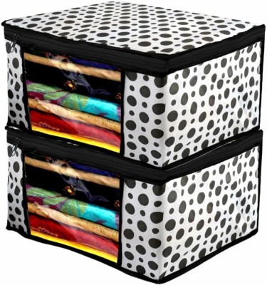 Jewar Mandi Sarees, Lehenga, Suit, Dress, & Accessories Non-Woven Garment Saree Covers/Clothes Storage Bag/Wardrobe Closet Organizer 1002aaa(Black)