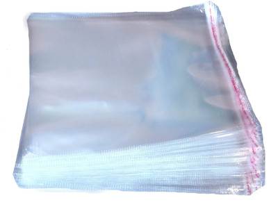 Raga Plus Self Adhesive Bopp Bag Transparent Packing Cover Bag for Saree/Tshirts/Pant transparent Packing Polythene Bags For Clothes(Transparent)