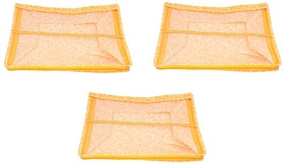 Premkraft Designer Non Woven Saree Cover Set Of 3 AI_009_PK03(Yellow)