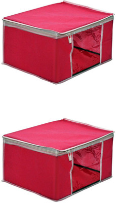 bapu creation 80 GSM MULTI SAREE PACKING BAG PRINTED NW007(Red)