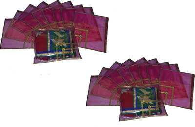 NewBELL Multipurpose Covers 07 Pink Single Saree Cover/Suit Cover for wedding, Pack Of 20 Pink Single Saree Cover/Suit Cover for wedding, Pack Of 20(Pink)