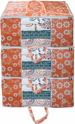 House of Common Stylish Durable Printed Non Woven King Size/Jumbo Size Blanket /Double Bed Blanket Cover Set of 3(Multicolor)