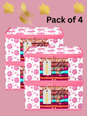 Ajabh Set Of 4Pcs Premium Saree Cover Cloth Oraganizer(Pink)