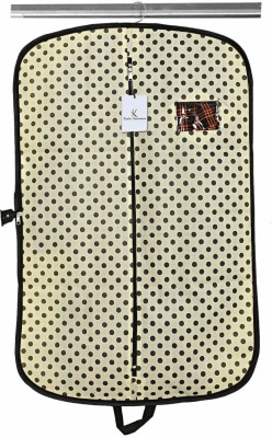 KUBER INDUSTRIES Designer Polka Dots Printed Foldable Non Woven Men's Coat Blazer Cover (Cream) -CTKTC42017 BILLION042017(Cream)