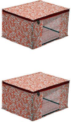 bapu creation 100 GSM MULTI SAREE PACKING BAG PRINTED NW018(Orange)