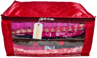 Ajabh Primium Quality Trendy Set - 1 Pieces Satin Gold Saree Cover Garment Cover Bag|Cloth Cover|Wardrobe Storage Organizer(Maroon)