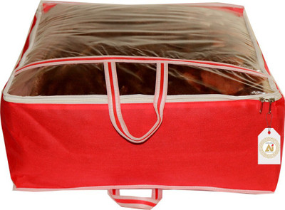 Ankit International AI_RR_01 Presents Red Non Woven Blanket Cover Transparent Pack of 1 AI_RR_01(Red)