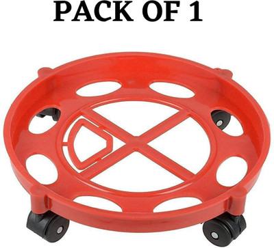 senoprime Heavy Duty Gas Cylinder Trolley – Easy to Move & Durable Gas Cylinder Trolley(Red, Pack of 1)