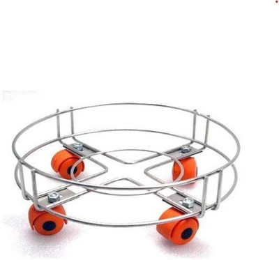 Shelfmart Stainless steel Gas Cylinder Trolley pack of 12 Gas Cylinder Trolley(Steel, Pack of 12)