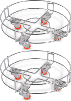 Vrinda heavy cylinder trolley-2 Gas Cylinder Trolley(Steel)