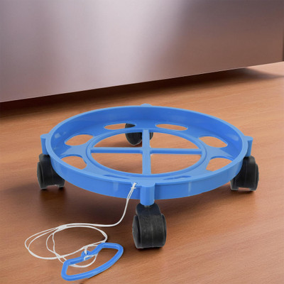 KUBER INDUSTRIES LPG Cylinder Trolley Easily Movable Stand with Wheels,Gas Cylinder Stands,Gas Cylinder Trolley (Blue) Gas Cylinder Trolley(Blue)