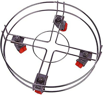 Glorex Gas Cylinder Trolley With Wheels | Heavy-Duty Gas Cylinder Trolley(Red, Steel, Pack of 1)