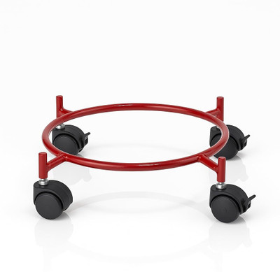 SONRET Heavy Duty LPG Cylinder Stand with 360° Rotating Wheels - Gas Cylinder Trolley(Red)
