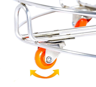 Masox Store Home & Kitchen Use Plant Pot Stand with Wheels Water Can & Appliance Stand Gas Cylinder Trolley(Steel, Pack of 1)