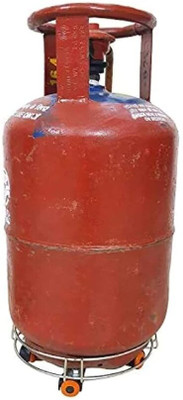 Ananya Traders steels stainless steel heavy duty cylinder trolley/stand Gas Cylinder Trolley Gas Cylinder Trolley(Silver)
