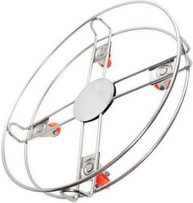 RBGIIT Stainless Steel Stand Water Can & Appliance Stand Home & Kitchen Use Multipurpo Gas Cylinder Trolley(Steel, Pack of 1)