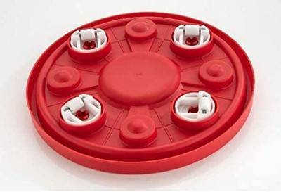AKMOR Cylinder Trolley Movable Stand with Wheels,Gas Cylinder Stand Gas Cylinder Trolley(Red)