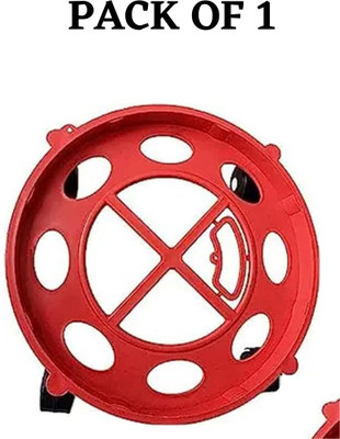 senoprime High Quality Red Gas Cylinder Trolley with 360° Rotating Wheels Gas Cylinder Trolley(Red, Pack of 1)