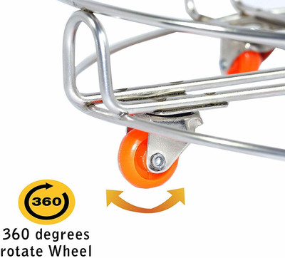 DEVASHREE ENTERPRISE DEVASHREE STORE CYLINDER GAS TROLLEY (PACK OF 1) Gas Cylinder Trolley(Silver)