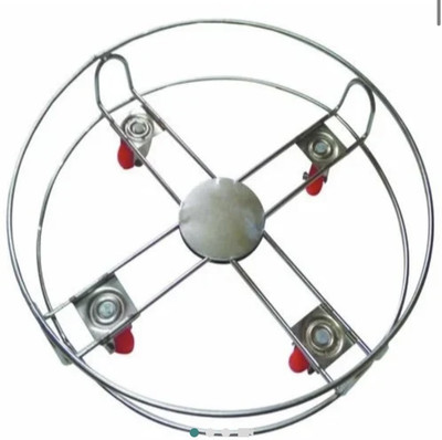 LJPGOLD Heavy-Duty Cylinder Trolley for Secure and Efficient Transport Gas Cylinder Trolley(Silver)