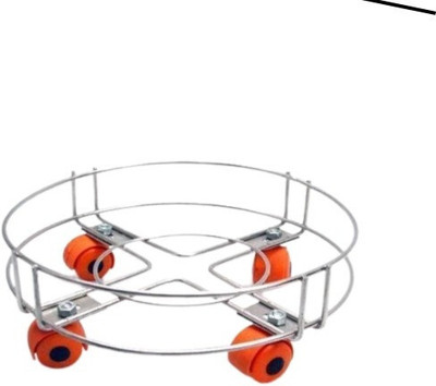 shreeclickcart Gas Cylinder Trolley(Silver, Pack of 1)