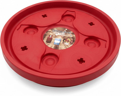 MAS Plastic Cylinder Trolley with Wheels/Gas Trolley/LPG Cylinder Stand Gas Cylinder Trolley(Red)