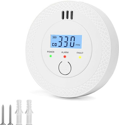 Zorbes C O Detector Alarm LCD Light 9V Battery Powered Gas Detector