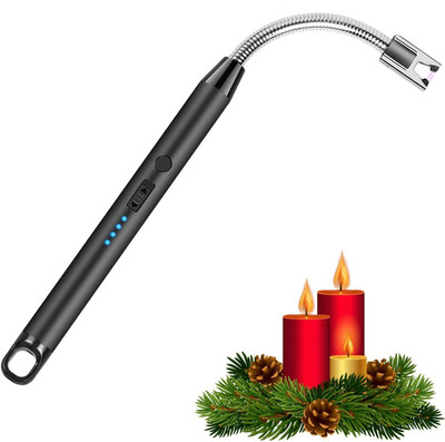 BIYALI Flexible Long USB Plasma Lighter for Cooking BBQ Flame Electric Gas Lighter Steel Electronic Gas Lighter(Multicolor, Pack of 1)