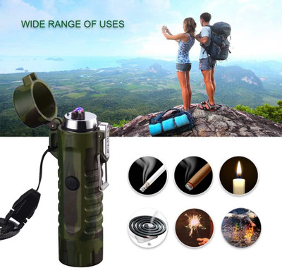 IMMUTABLE Electric Lighter 3in1 Windproof Plasma Lighter CPC15 Pocket Lighter(MULTI)