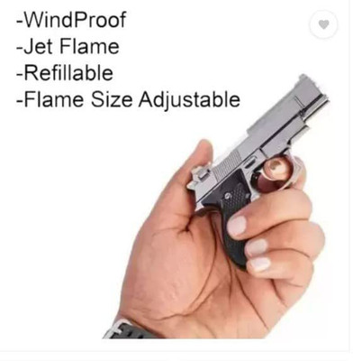 adorrobella Cigarette Lighter (4) Pocket Lighter(Silver)