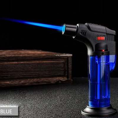 VariousEye Jet Flame Lighter Blow Torch Refillable Culinary Kitchen Gas Lighter Plastic Blue Jet Flame Lighter Blow Torch Refillable Culinary Kitchen Gas Lighter Pocket Lighter(Multicolor)