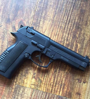 HumBiG ™608 Pistol Shaped with Barrel Pull Back System Pocket Lighte Full Metal Body Gun Lighter With Pull Back Loading System Cast Cigarette Lighter(Ink Black)