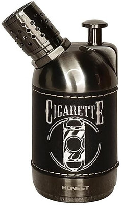 Ala Flame Honest Four Flame Butane Gas Cigar Lighter Honest Four Flame Butane Gas Cigar Lighter Pocket Lighter(silver)