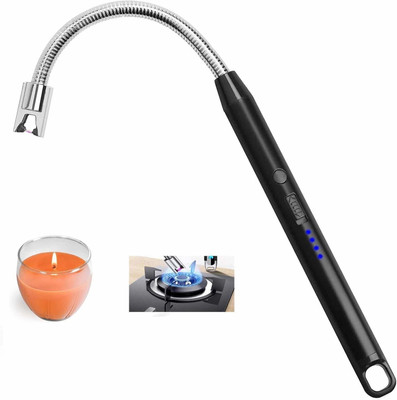 JAMMY ZONES Flexible Electric Kitchen Lighter 360 Degree Rechargeable for Gas ,Candle_JZ4 Aluminium Electronic Gas Lighter(Multicolor, Pack of 1)