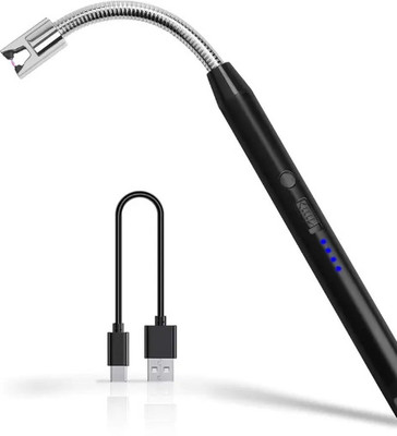 RE HUB PORTABLE RECHARGEABLE FLAMELESS ELECTRIC LIGHTER EASY TO USE USB CHARGING Steel Electronic Gas Lighter(Multicolor, Pack of 1)