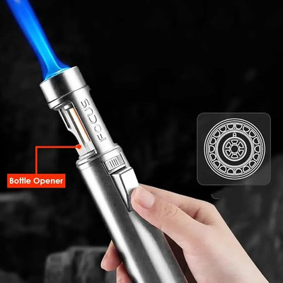 Pia International Adjustable Waterproof and Windproof with Opener Lighter Black Airbrush Windproof Lighter Pocket Lighter(Black)