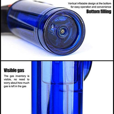 DHANVI ENTERPRISE Refillable Butane Windproof Jet Flame Butane Torch Lighter Pocket Lighter Plastic Gas Lighter(Multicolor, Pack of 1)