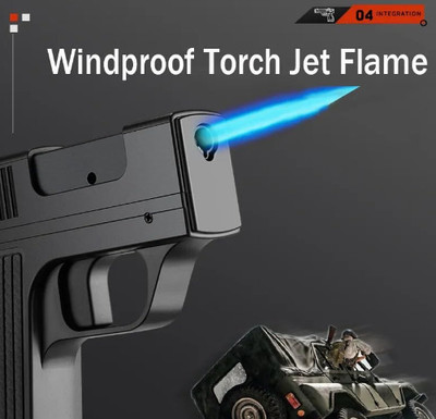 ZipFlame ® JD-YH098 Blue Flame Lighter 10 pcs Box with 10 Count Cigarette Butane Plastic Gas Lighter(Black, Pack of 1)