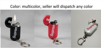 ahanaenterprises Supreme lighter pocket lighter with keychain Supreme refillabe pocket gas lighter with keychain pocket lighter Pocket Lighter(multicolor)