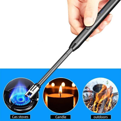 EBLOOMING Flexible Rechargeable Electric Kitchen Lighter for Gas Candle Stove Aluminium Electronic Gas Lighter(Multicolor, Pack of 1)