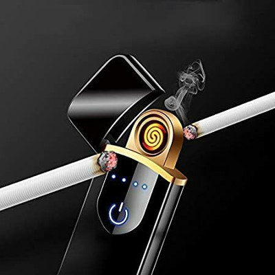Peshkar USB Lighter TUCH USB LIGHTER Cigarette Lighter(Black)