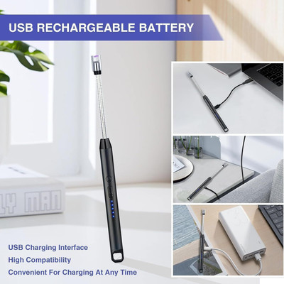 Qiyang sales Rechargeable USB Lighter Pocket Lighter(multicolore)