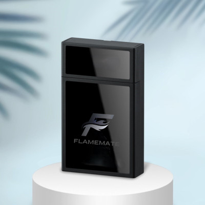 AERALUX FLAMEMATE Cigarette Pack Holder fmlc 01 Cigarette Lighter(Black)