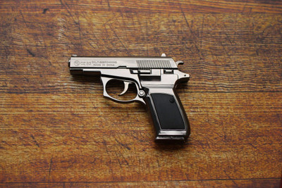 Huayue ™Z83 BZZ Pistol Lighter Heavy Weight Metal Body Real Original Like Gun Pistol Machine Steel Gun Lighter Steel Gas Lighter Cigarette Lighter(Shiny Silver)