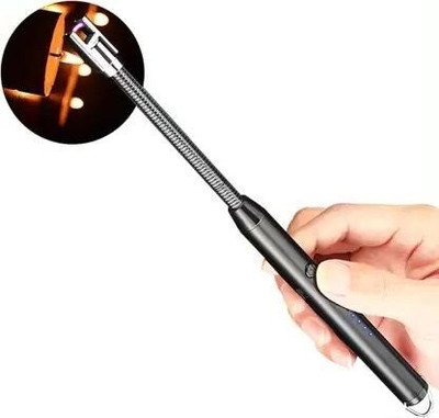 Sidra Flexible Electric Kitchen Lighter 360 Degree Rechargeable for Gas ,Candle_514 Aluminium Electronic Gas Lighter(Multicolor, Pack of 1)