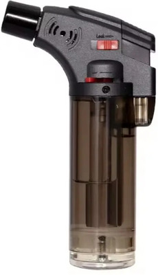ZipFlame ® Jet Flame Lighter Pocket Size | BBQ Party And Cigarette Cigar Usage Plastic Gas Lighter(Black, Pack of 1)