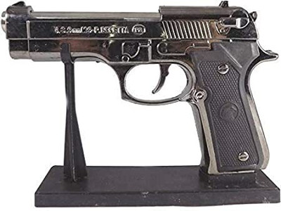 adorrobella gun shaped refillable cigratte lighter with stand PIA INTERNATIONAL ABS BODY Pocket Lighter(SILVER)