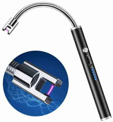 roxfire Electric Lighter USB Rechargeable with 360° Flexible Long Neck Steel Electronic Gas Lighter(Multicolor, Pack of 1)