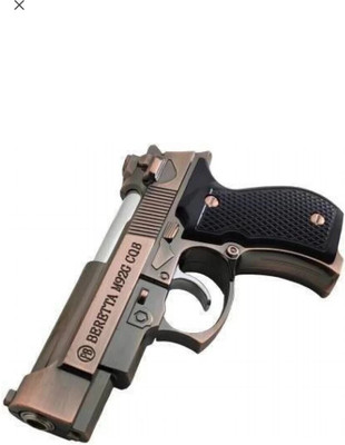JOSHI MILLIONS Mini Beretta Lighter Iron Gas Lighter(Silver, Pack of 1)