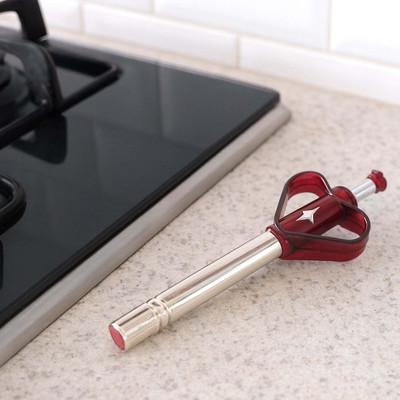 Super mom Lovely Gas Lighter – Safe and Durable Kitchen Tool Steel Gas Lighter(Red, Pack of 1)
